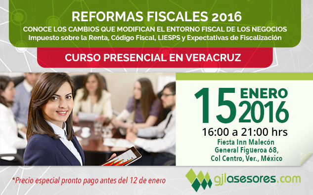 Curso Reforma Fiscal 2016 en Veracruz